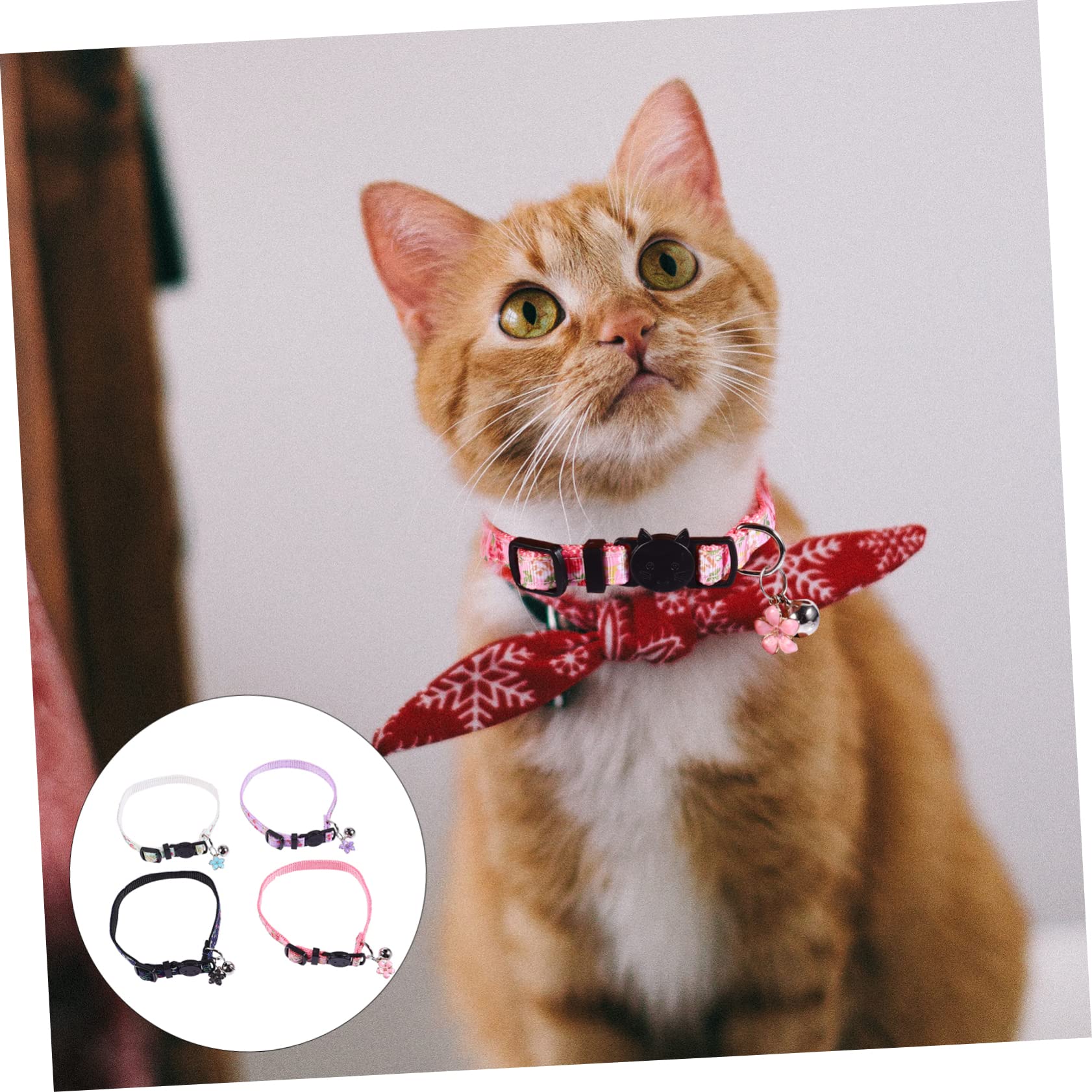 SUPVOX 12 Pz Collare Per Gatti Collari Per Gatti a Campana Collare Decorativo Per Animali Domestici Floreale Per Cani Decorazioni Floreali Formazione Nylon Gatto Domestico Corda