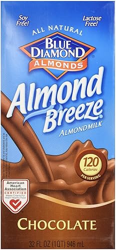 Blue Diamond Almond Breeze - Leche de almendras - Chocolate - 32 onzas (paquete de 2)