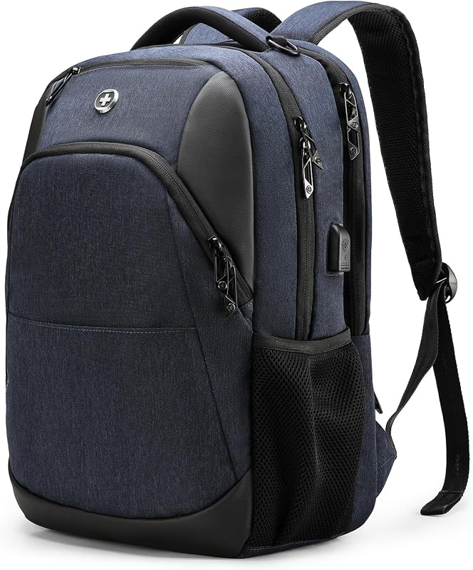 Design Large Business Laptop Backpack with Smart USB Charging Port Travel Backpack Fits 15.6 inches laptops