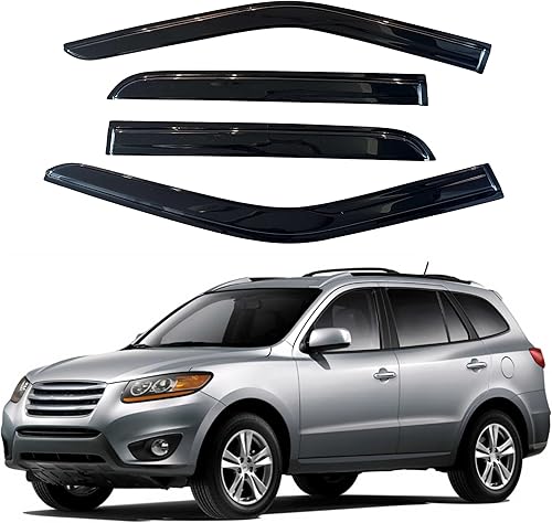 Miniatura 267 de IG - Visera para ventana de automóvil, protector contra la lluvia, el sol y el viento, con cinta adhesiva, deflector extraduradero para ventana