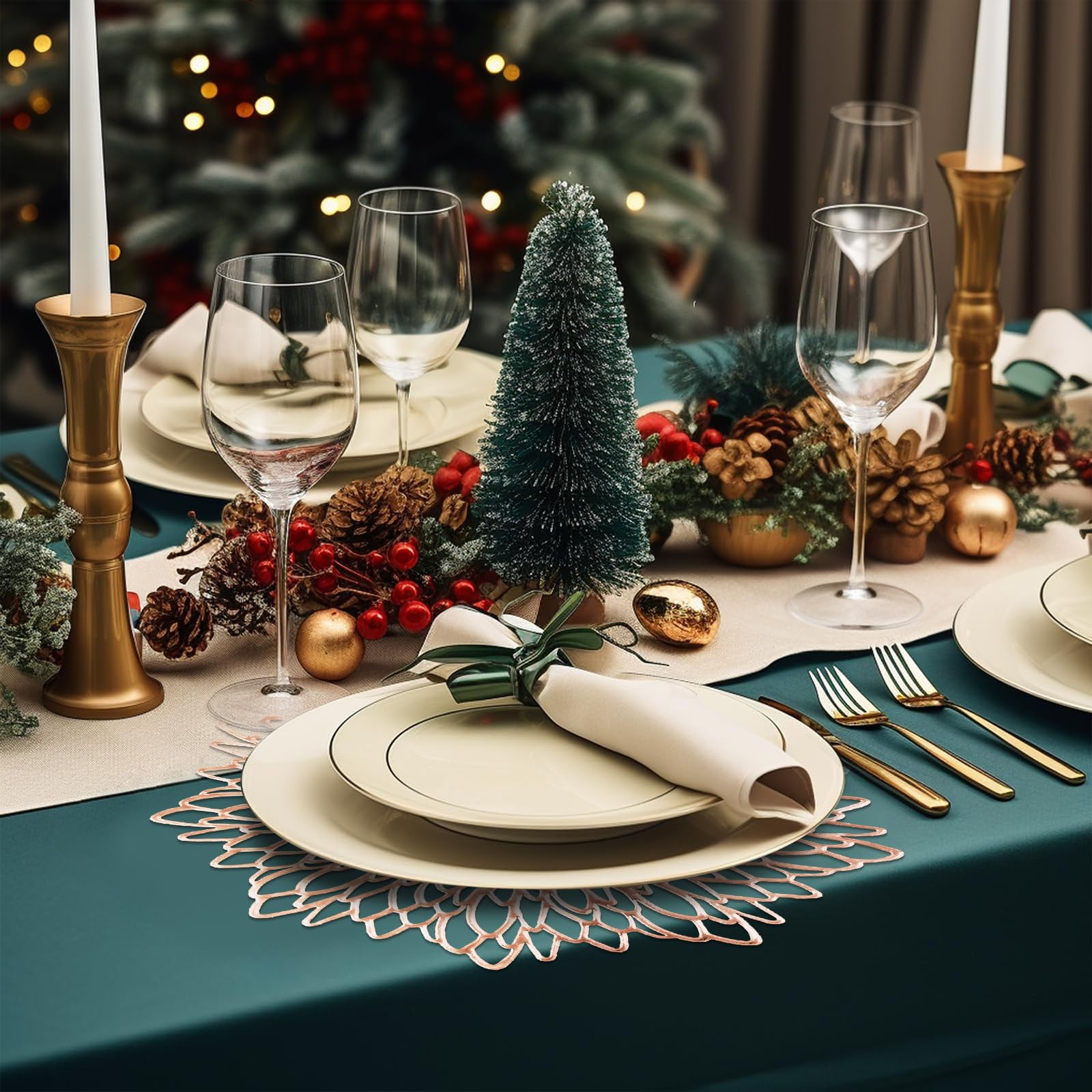 MI CASA Placemats and Coaster Set of 4 - Image 2