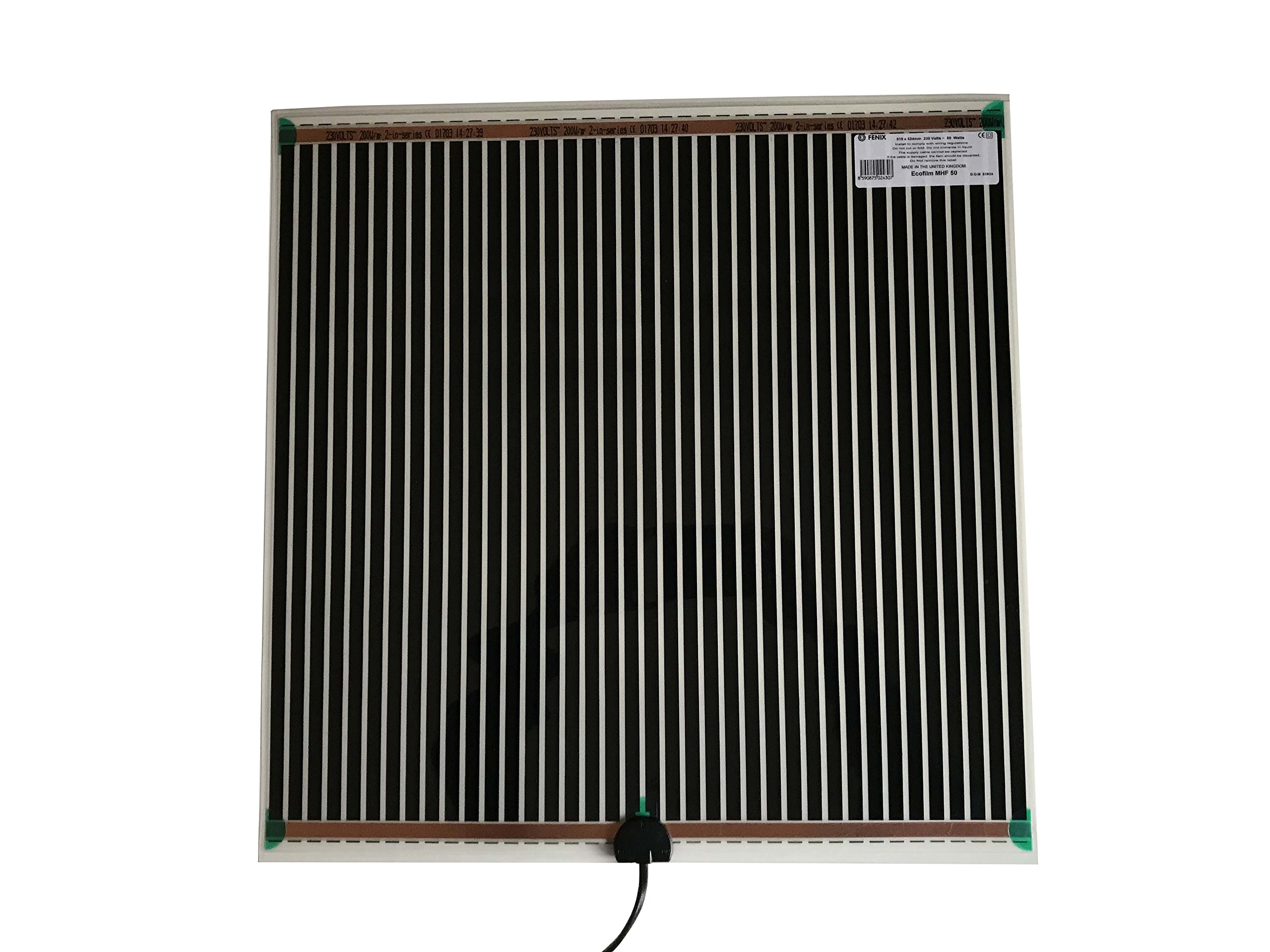 LIMMER 6651870 Film chauffant désembuage MHF 50 - Miroirs anti-buée - Revêtement autocollant pour un montage rapide et facile, basse température, 519 x 524 mm