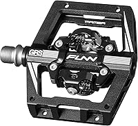 Vista 11 de Funn Mamba S MTB - Pedales sin clip de doble cara, pedales de bicicleta de montaña de plataforma compacta, compatibles con tacos SPD, pedales