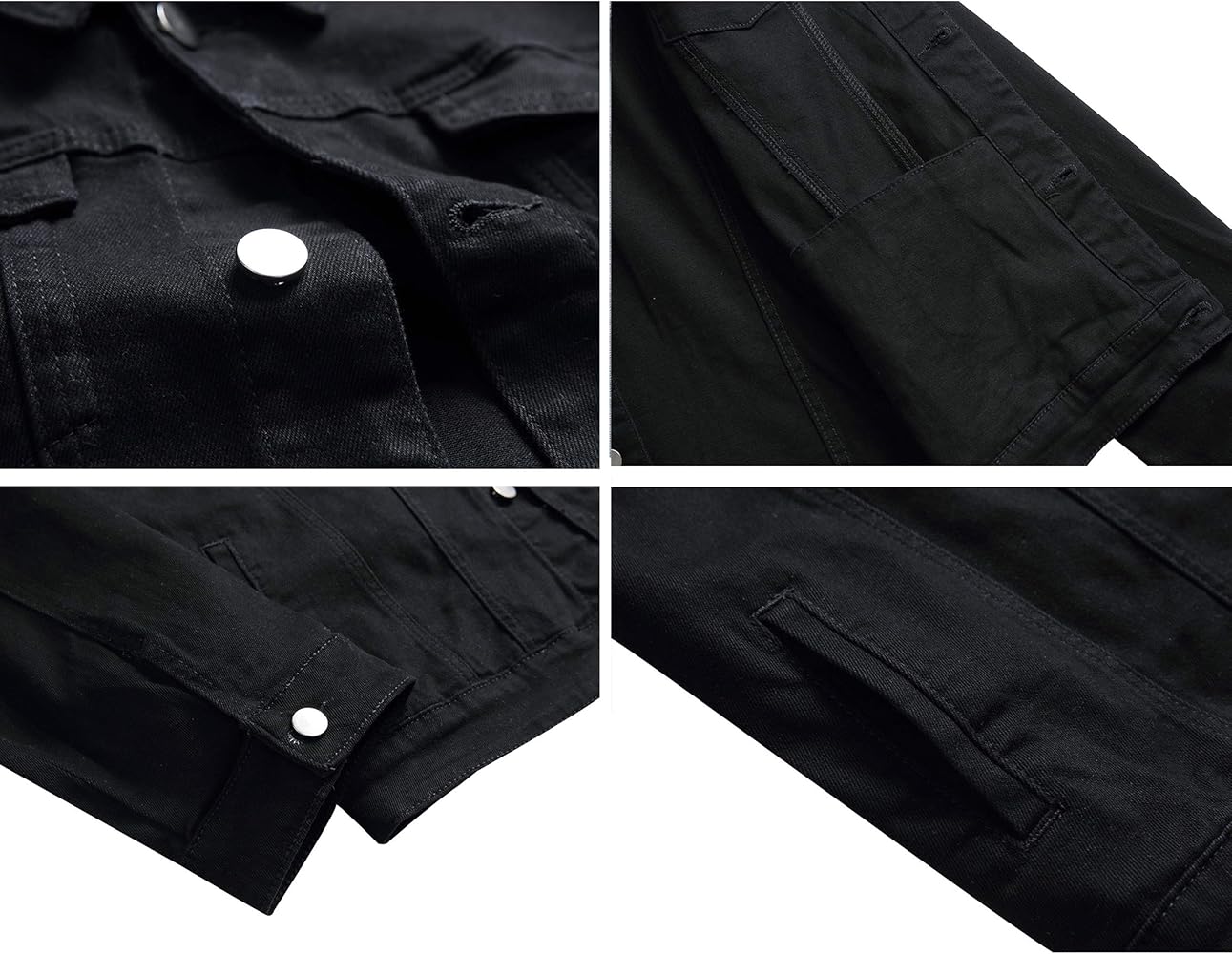 Nuova giacca di jeans strappata e con graffi da 15-17 cm per bambole
