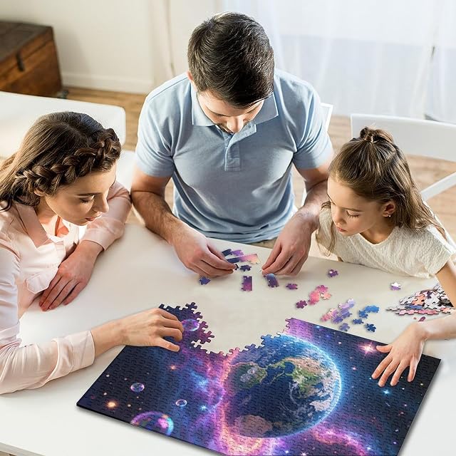Foto 7 de 7 de Universo Tierra 1000 Piezas Adultos Puzzle Clásicos Regalo Artistic Style DecoracióN Familiar Juego…