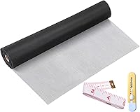 DIGDRAM Nano Mesh Window Screen Replacement Kit 48x66 ft Black - Durable Tear-Resistant Roll for Doors, Windows & DIY Repairs