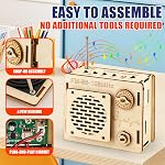 STEM Projects for Kids & Adults, FM 88-108 MHz Radio Toy Set, DIY Science Experiment Electronics Kit, Beginner's Starter Set, Idea Gifts for Teenage Boy Girl