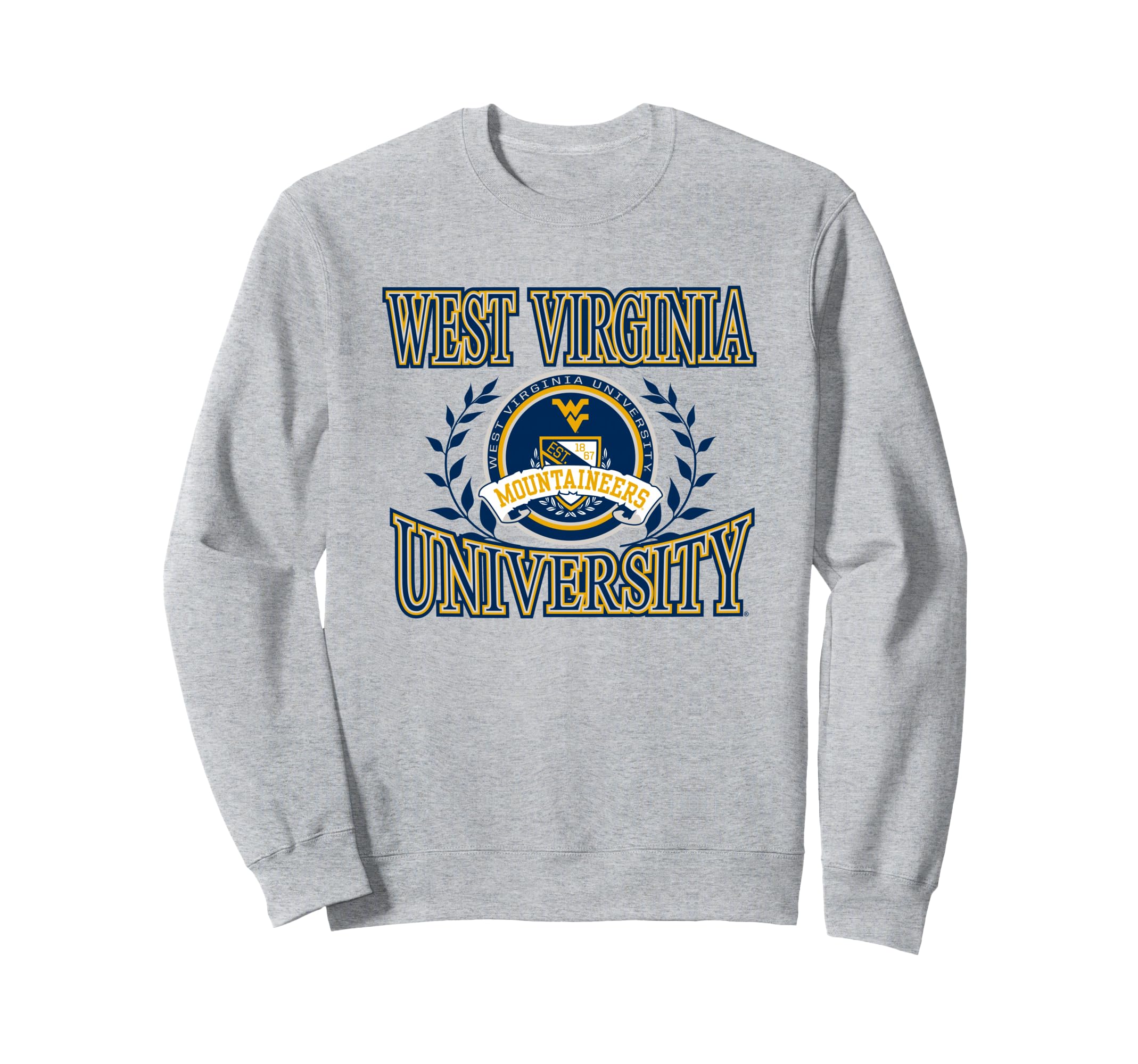 West Virginia Mountaineers Laurels Logo Officially Licensed Sweatshirt