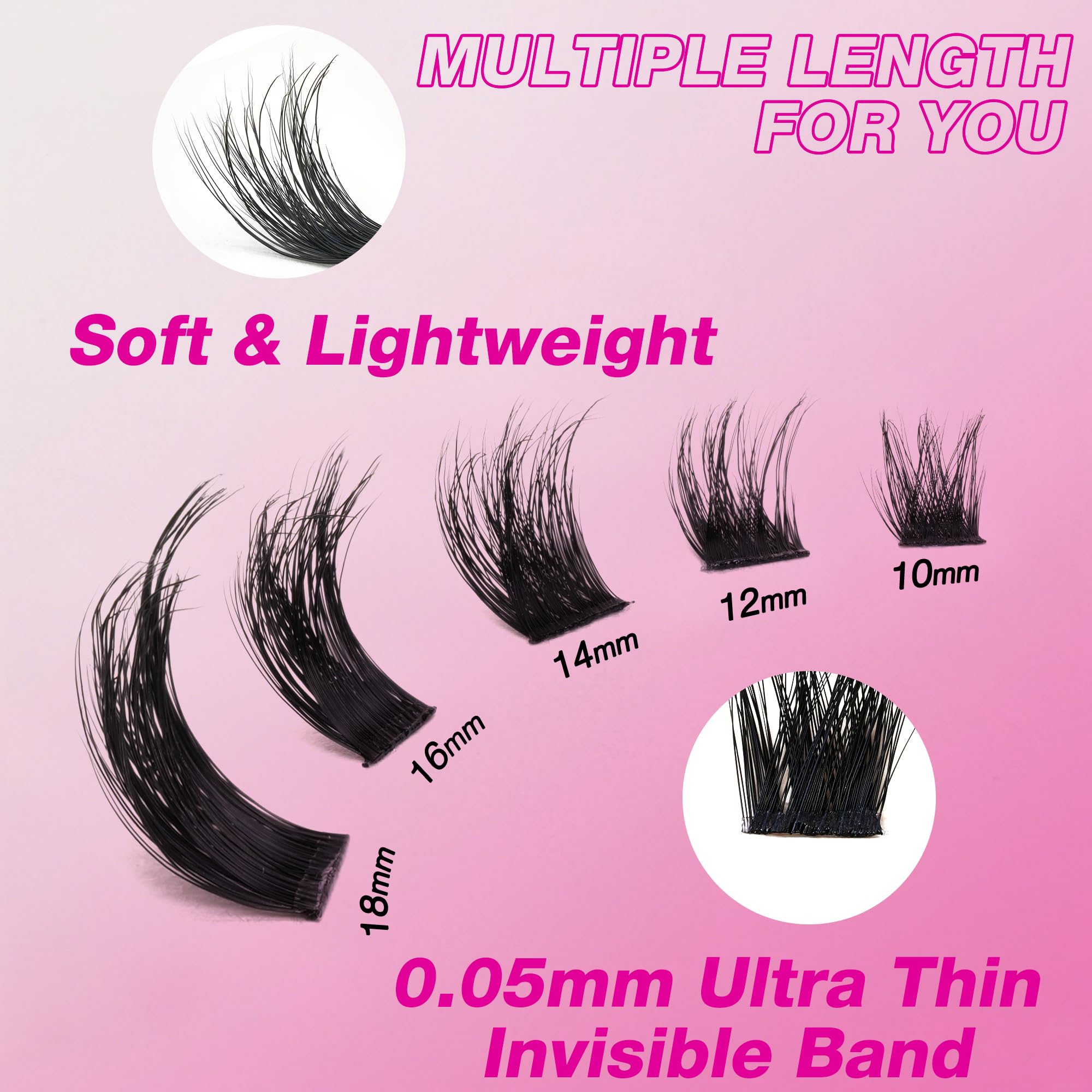 VEYESBEAUTY 3D Layered Eyelash Clusters