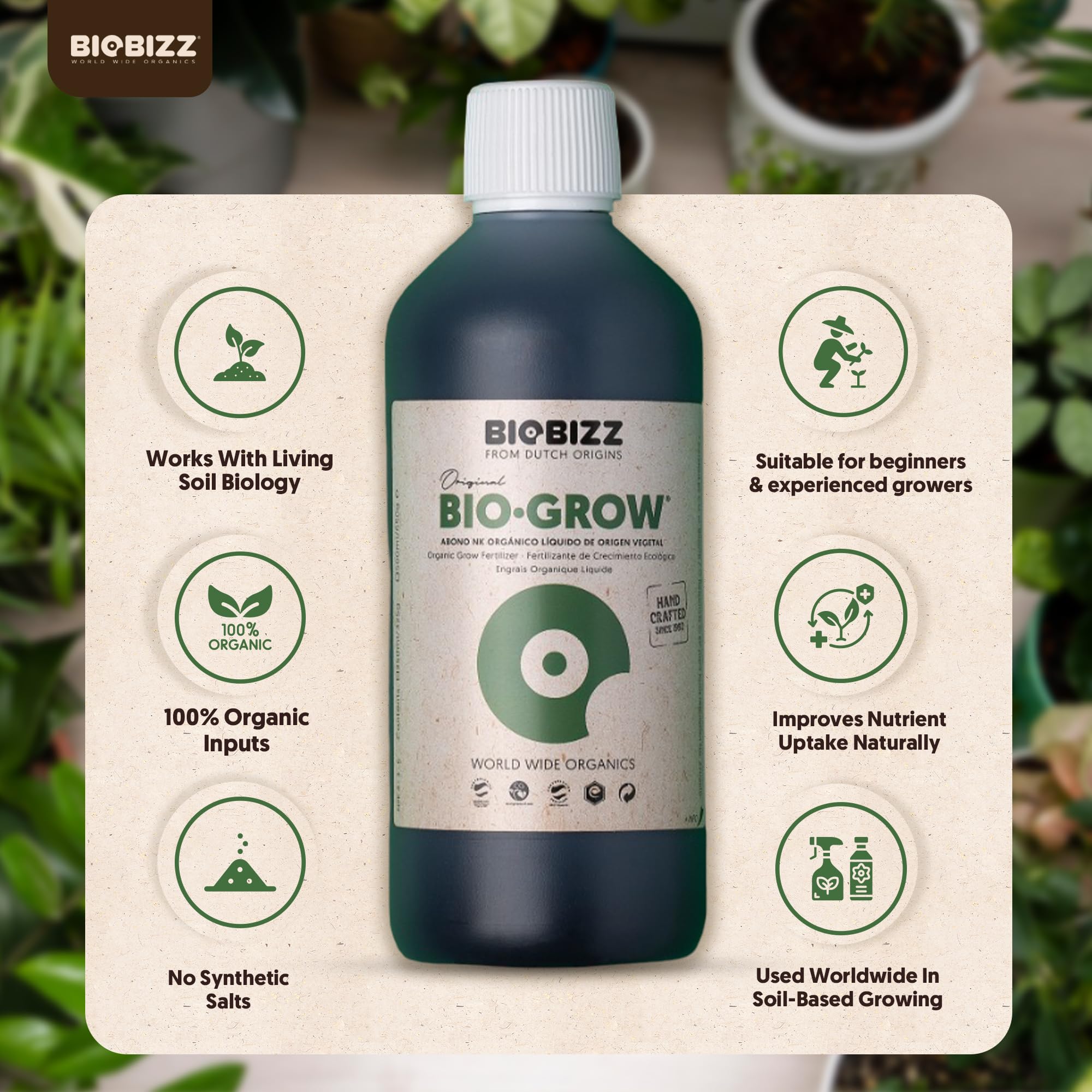 BIOBIZZ BIO grow１L×10 Amazon.com : Biobizz Bio-Grow 1L : Fertilizers : Patio, Lawn & Garden