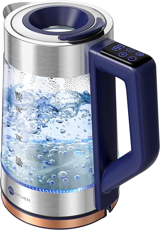 JOY Kitchen Electric Kettle Temperature Control, 1.7L Glass