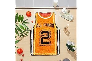 Basketball Bathroom Rug: Game-Time Comfort at Your Fingertips