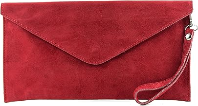 dark red clutch bag
