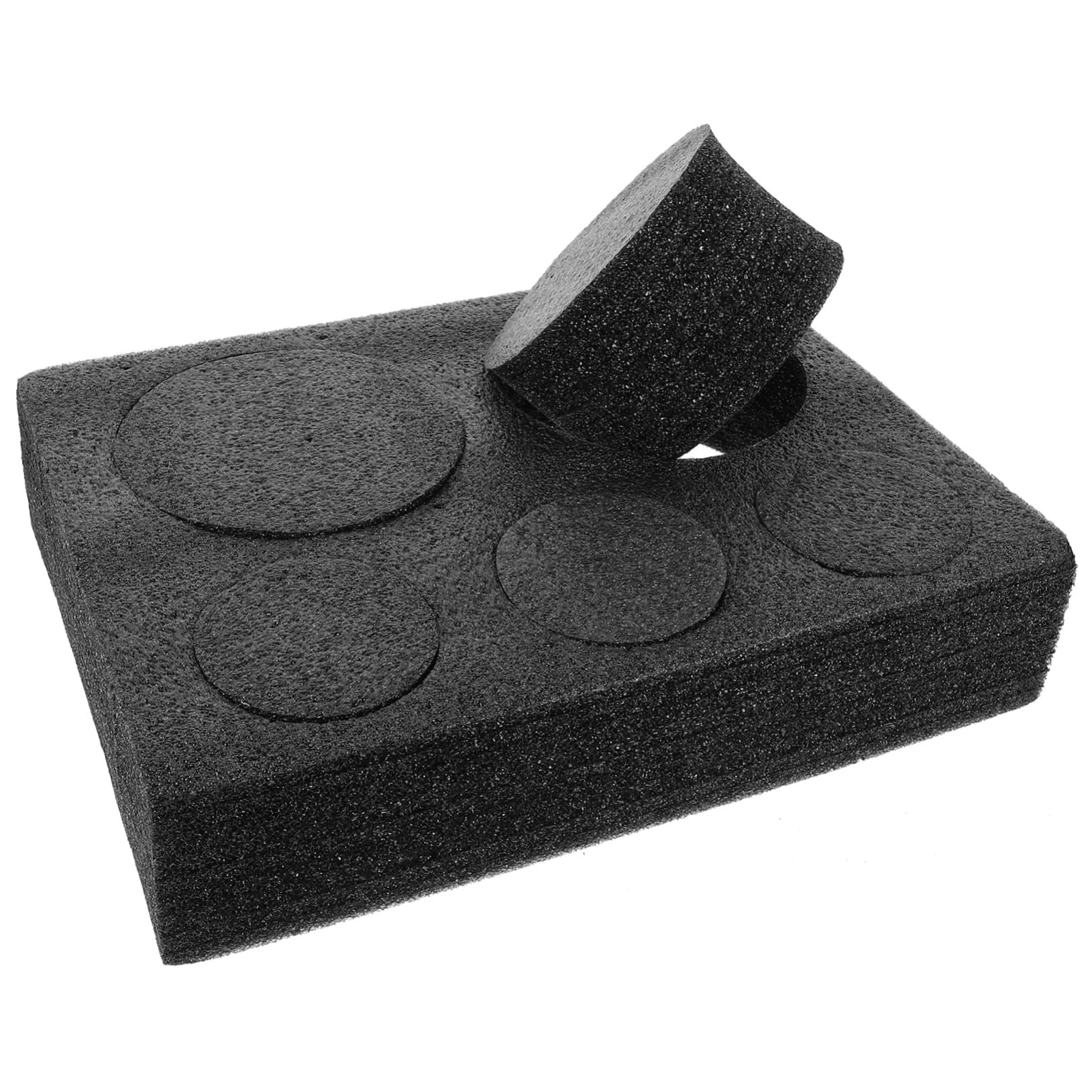 Cabilock 4 Piezas Posavasos Café Portavasos Para Bebidas Soporte De Copa De Bebidas Portavasos De Cafe Transportador Portador De Bebidas Bandeja De La Copa Para Llevar Negro Algodón Perlado