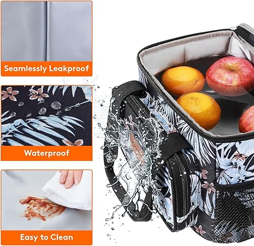 Miniatura 4 de Lifewit Lonchera mediana aislada, suave y refrigerante, para adultos, hombres y mujeres, 12 latas (8.5 litros)