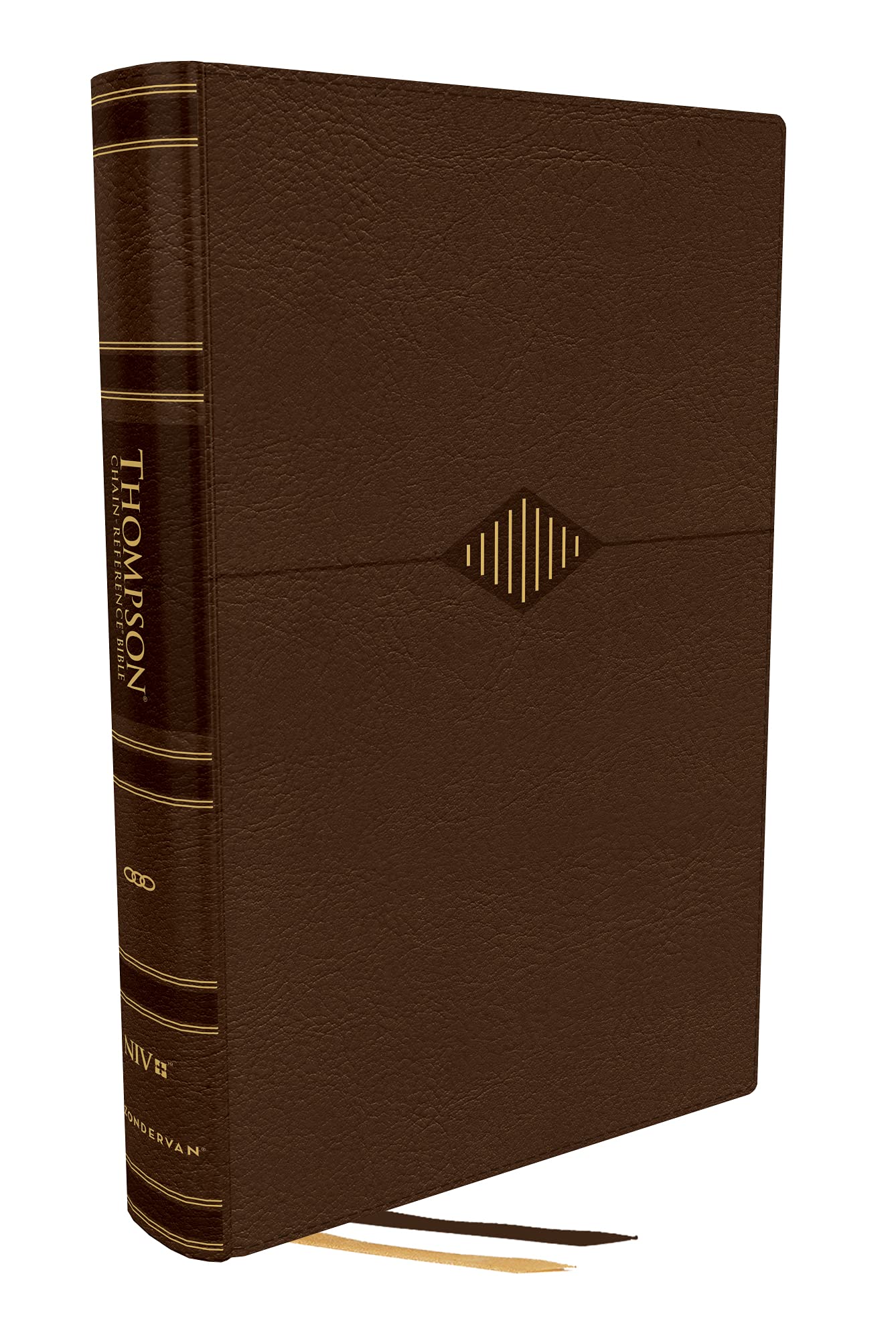 Niv, Thompson Chain-Reference Bible, Leathersoft, Brown, Red Letter, Thumb Indexed, Comfort Print
