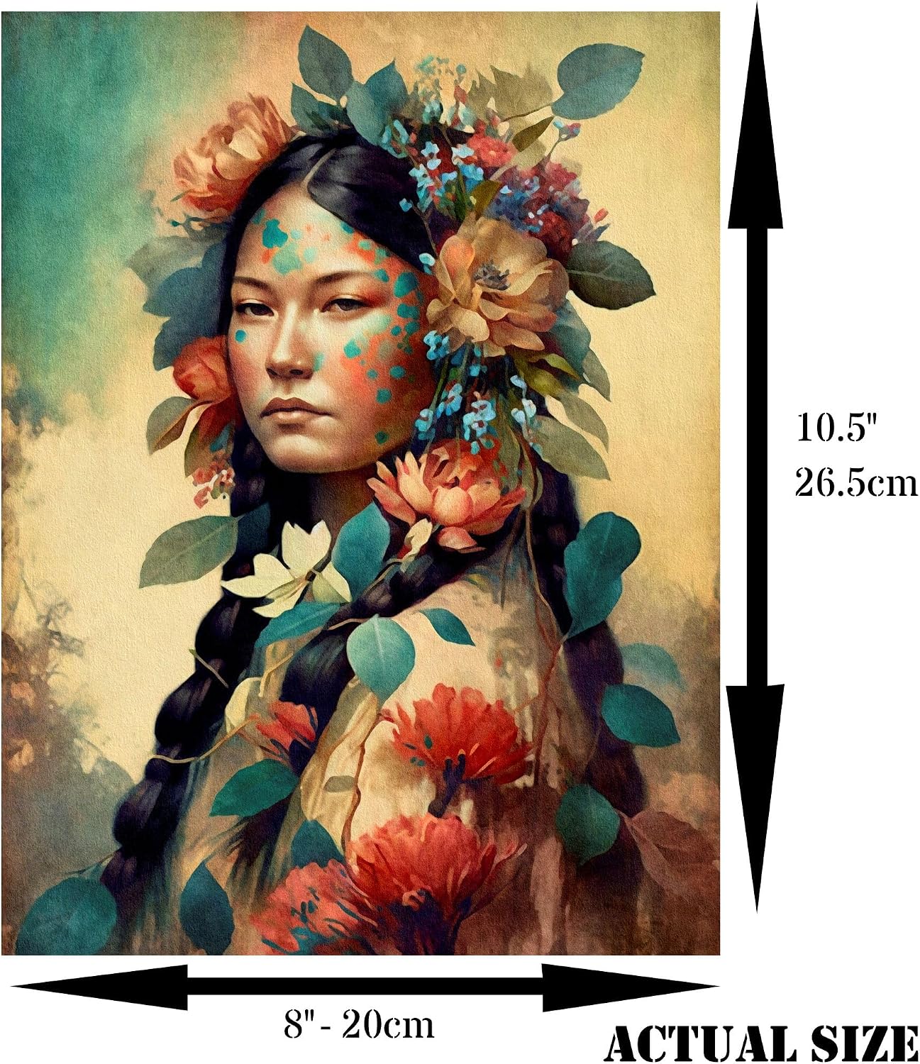 International Women Rice Paper, 8 x 10.5 inch (6pc) - Mulberry Paper for Decoupage Print Cards Crafts by Craft Kreatively