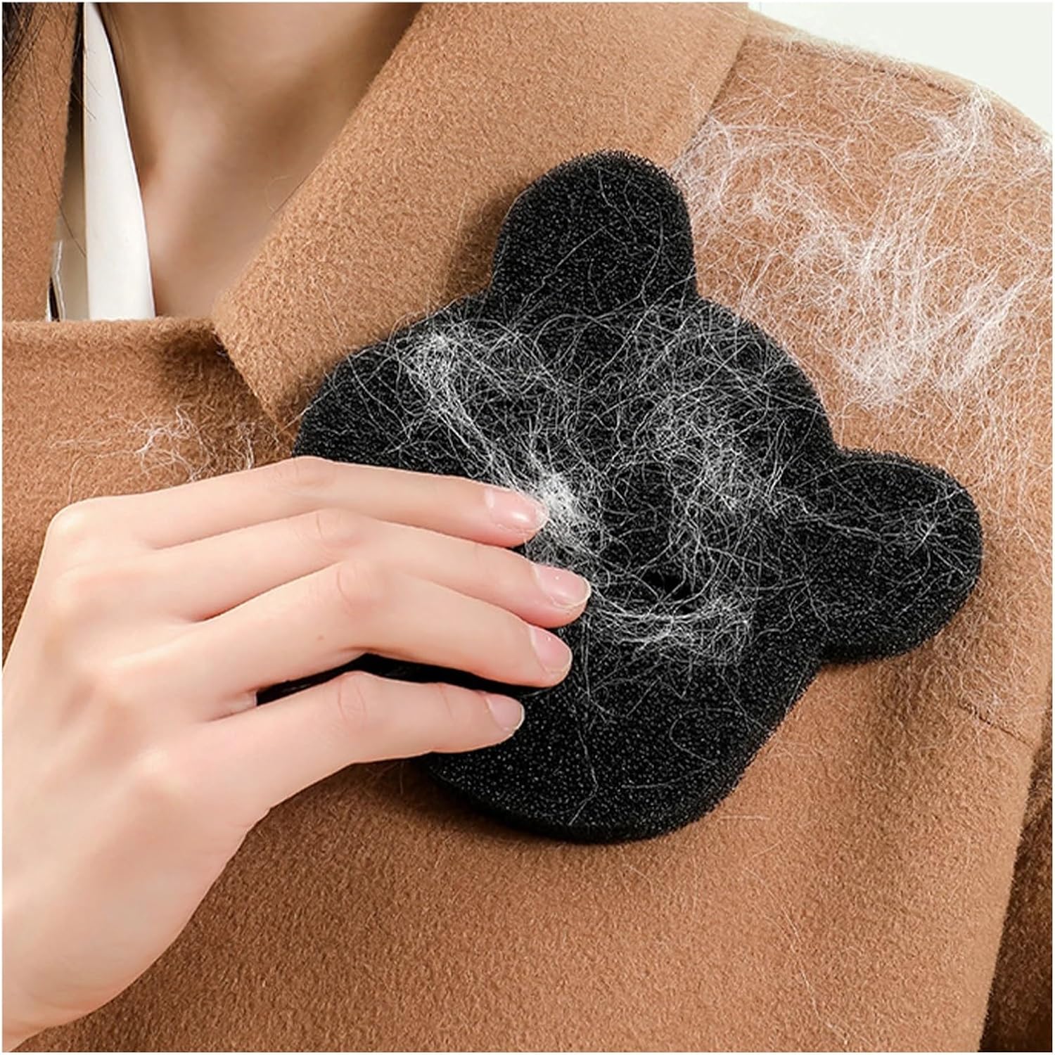 4 Laundry Balls, Bear Shaped Hair Catcher, Reusable Clothes, Sofa, Cat And Dog Hair Cleaning Sponge