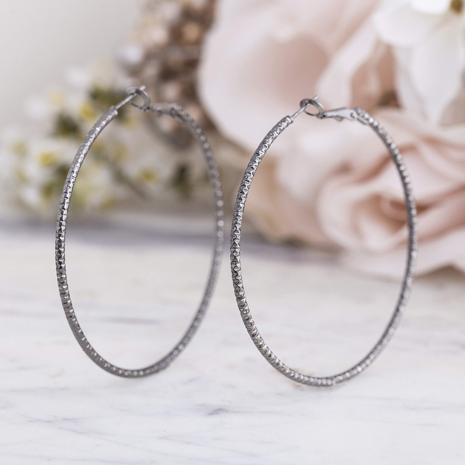 Steve Madden Orecchini A Perno Donna In Metallo - Bracciale Intrecciato Incluso? - Ipoallergenici, Regalo
