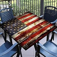 Vista 60 de Round Fitted Tablecloth with Elastic Outdoor Table Cover Round Elastic Tablecloths for Tables Waterproof Wipeable Table Cloths for