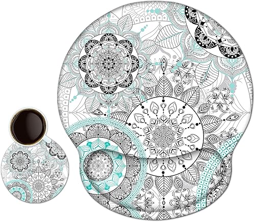 Miniatura 7 de AIMSA Alfombrilla ergonómica para mouse con reposamuñecas, memoria de gel, base de poliuretano antideslizante para el hogar, oficina, trabajo,