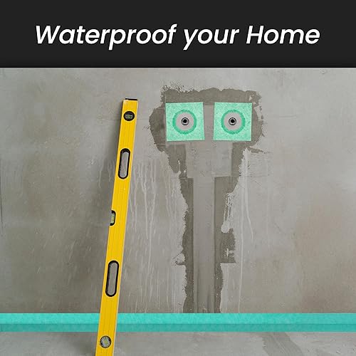 Miniatura 4 de Hidrotape - Membrana antifractura de 4 pulgadas x 82 pies - Para hidroaislamiento - Cinta de tela - Cinta de refuerzo para duchabañoazulejodrenaje -