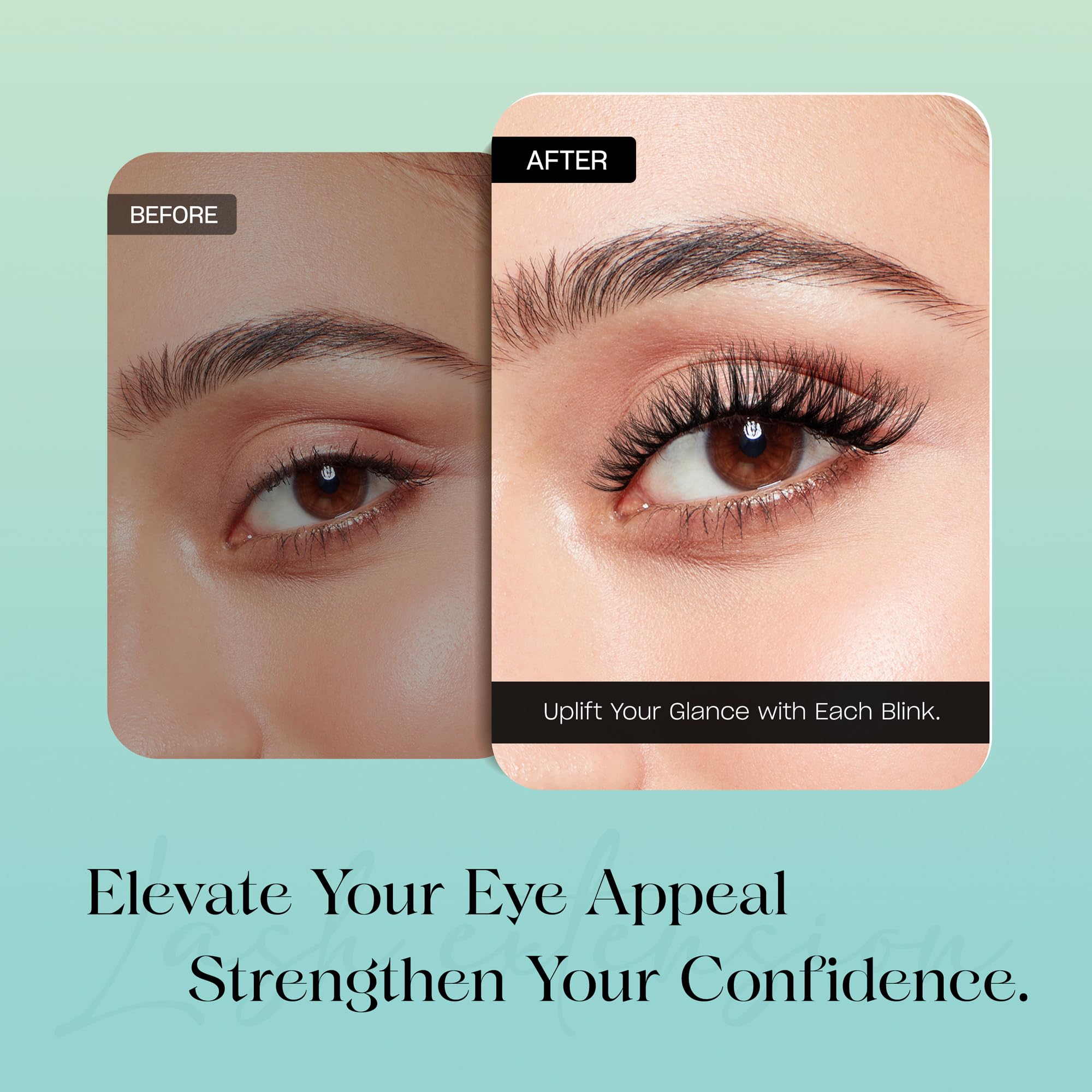 VYRILA Lash Clusters 0.05mm Individual Lashes, 3D Wispy Clusters, 0.1mm Super Thin Band Resuable Natural Lashes,C Curl Faux Mink Lash,108pcs Lash Extension (Green Cozy-C-0.05-8-16mix) - Image 4