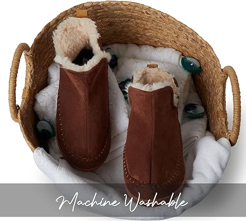 Miniatura 8 de Dearfoams Alpine Brixen - Botas cómodas de espuma viscoelástica para interiores y exteriores para hombre