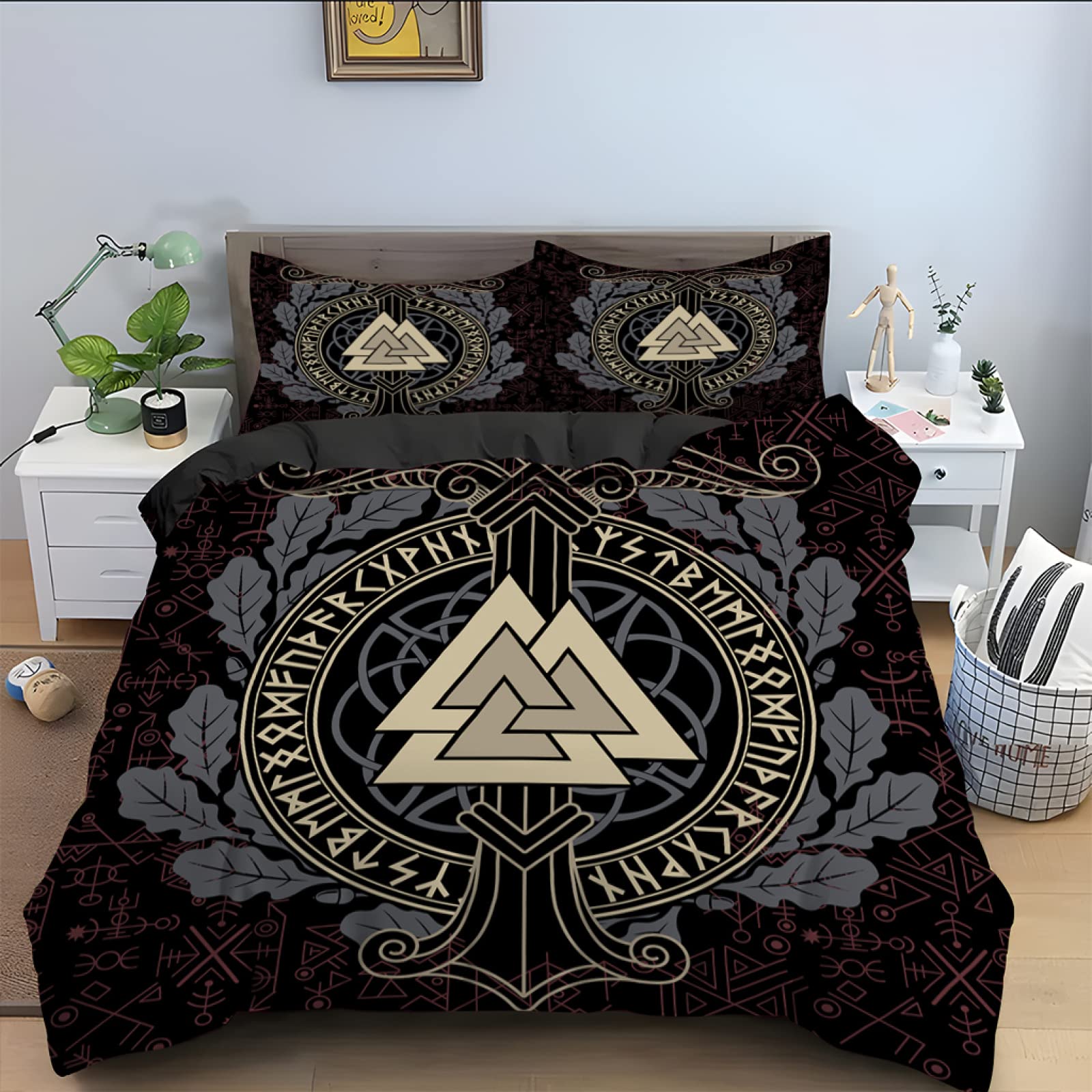 ZZXHG Set Copripiumino Singolo 135x200 Nero Pianoforte Adulto, Copripiumini In Morbido Microfibra per Bambino, Set di Biancheria da Letto Singolo con