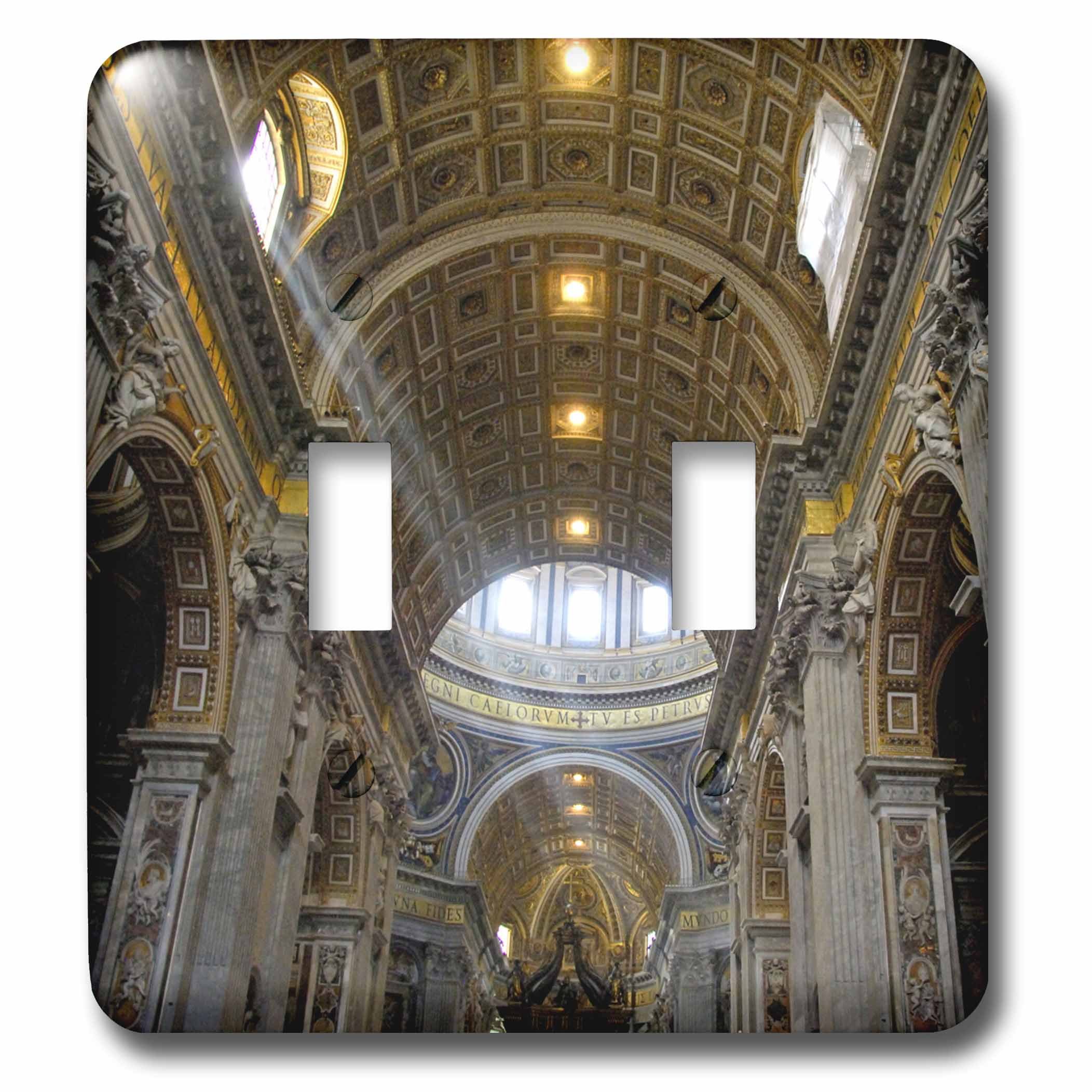Interrupteur à bascule double motif Italie Rome basilique Saint-Pierre