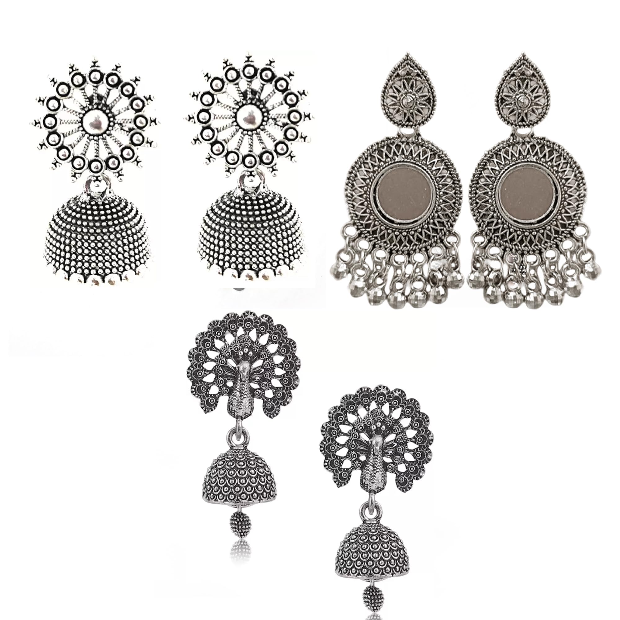 See full amazon price history chart for Traditional Jhumki Earrings for women and girls stylish jhumka Medium Size | Combo Pack of 3 | oxidised earring Silver Color (Design 2) Traditional Jhumki Earrings for women and girls stylish jhumka Medium Size | Combo Pack of 3 | oxidised earring Silver Color (Design 2) (B0CLHHC87D) Amazon Price History, Amazon Price Tracker
