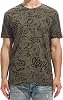 YINGDA Men's Printed Died Grid Graffiti Shirt