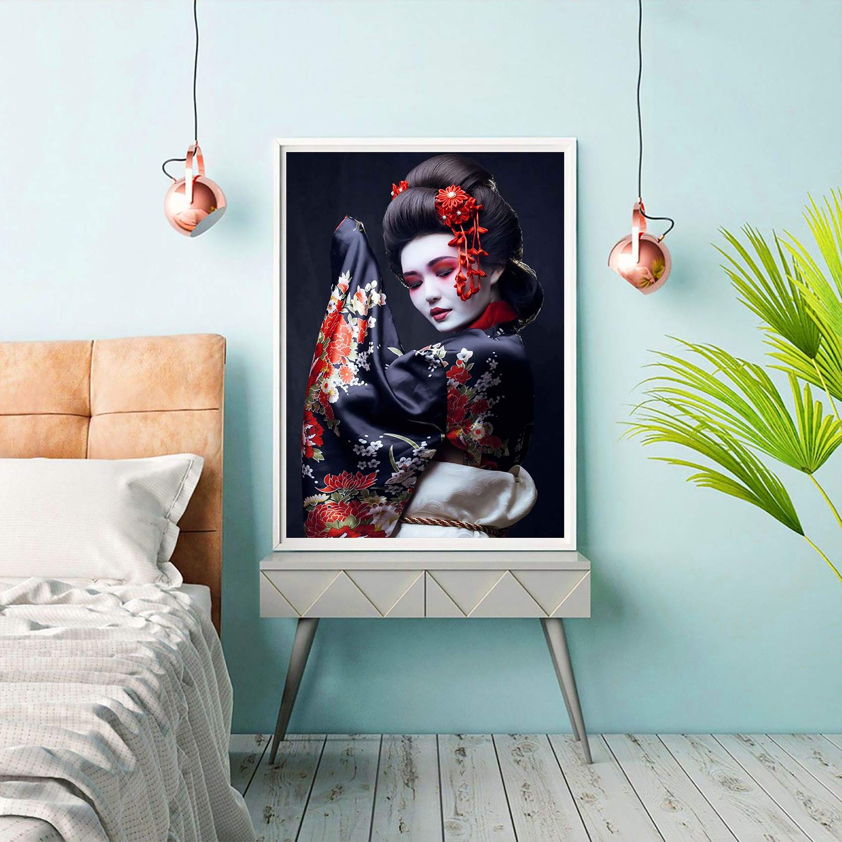 Reofrey 2 Stukken 5D Afrikaanse Vrouwen Diamond Painting Volwassenen Beginners Kits, Diamant Schilderij Kits Kristal Strass Borduurwerk Cross Stitch Borduurwerk Foto's 30x40cm