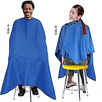 Vista 2 de Allegro Combs Capas de corte ajustables de 46 x 60 pulgadas. Botones a presión de acero inoxidable para niños, talla única, 1 pieza