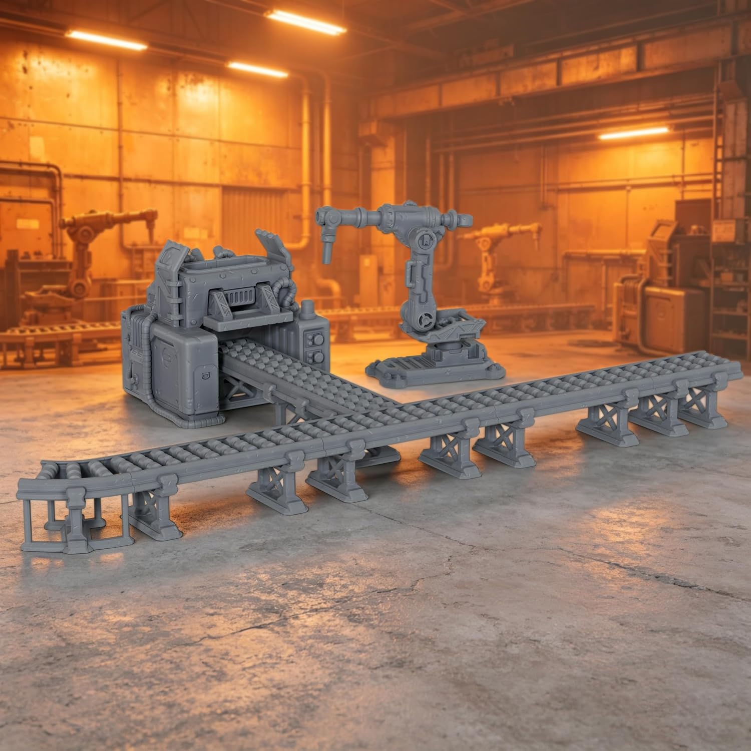 Sci-Fi Miniature Tabletop Gaming Terrain Factory Assembly Line Minis AS1085 image 5