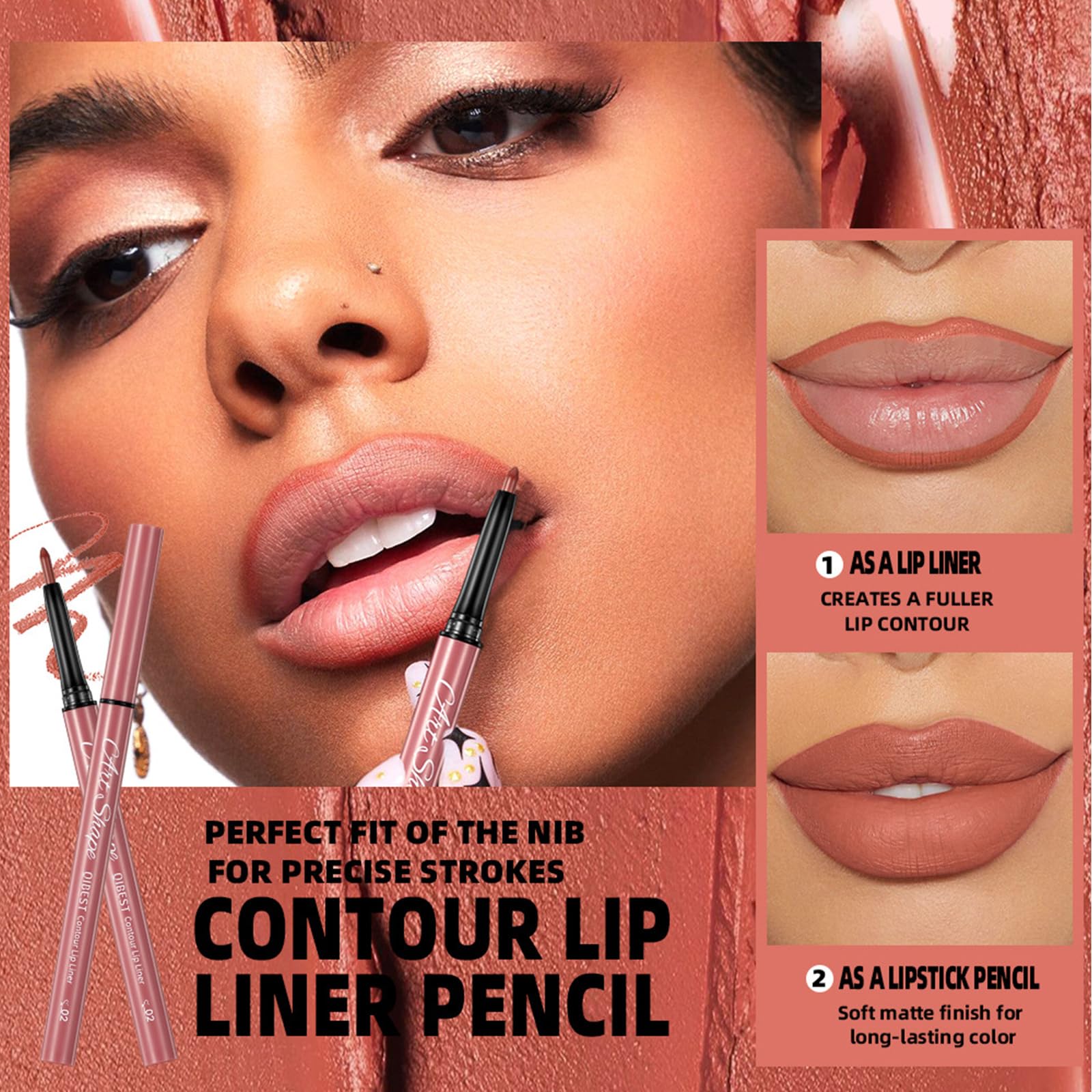12PCS Matte Lip Liners Set, Waterproof, Long Lasting Lip Liner and Lipstick - Image 3