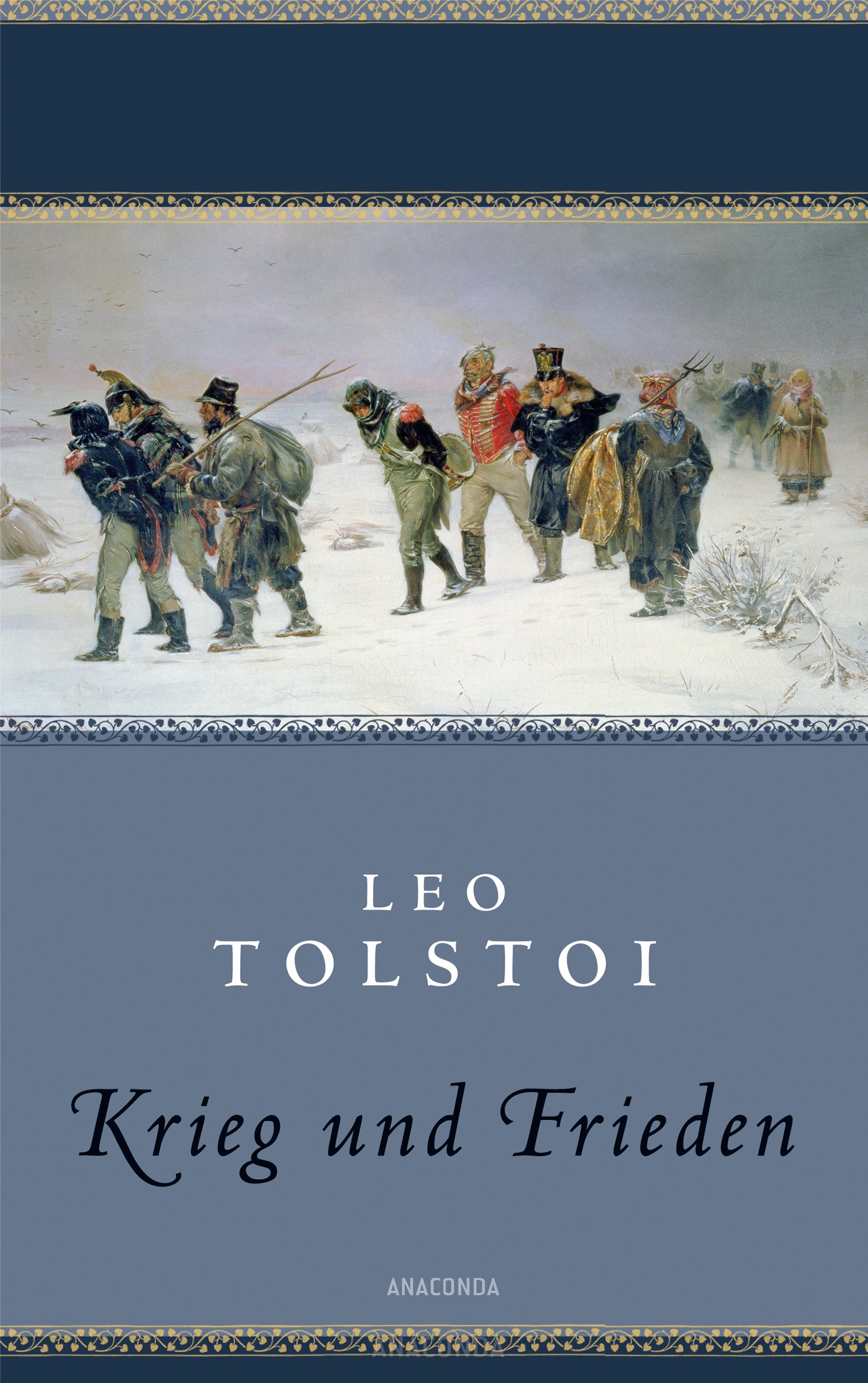 Russische Weltliteratur: Schuld und Sühne - Die toten Seelen - Oblomow - Krieg und Frieden (4 Bände im Schuber)