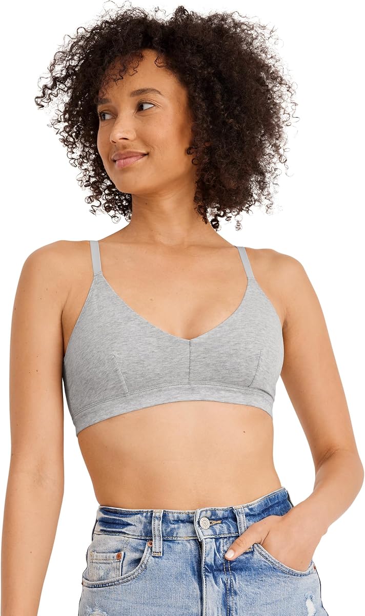 Jockey Bralette Triangular Elástico de Algodón Orgánico para Mujer