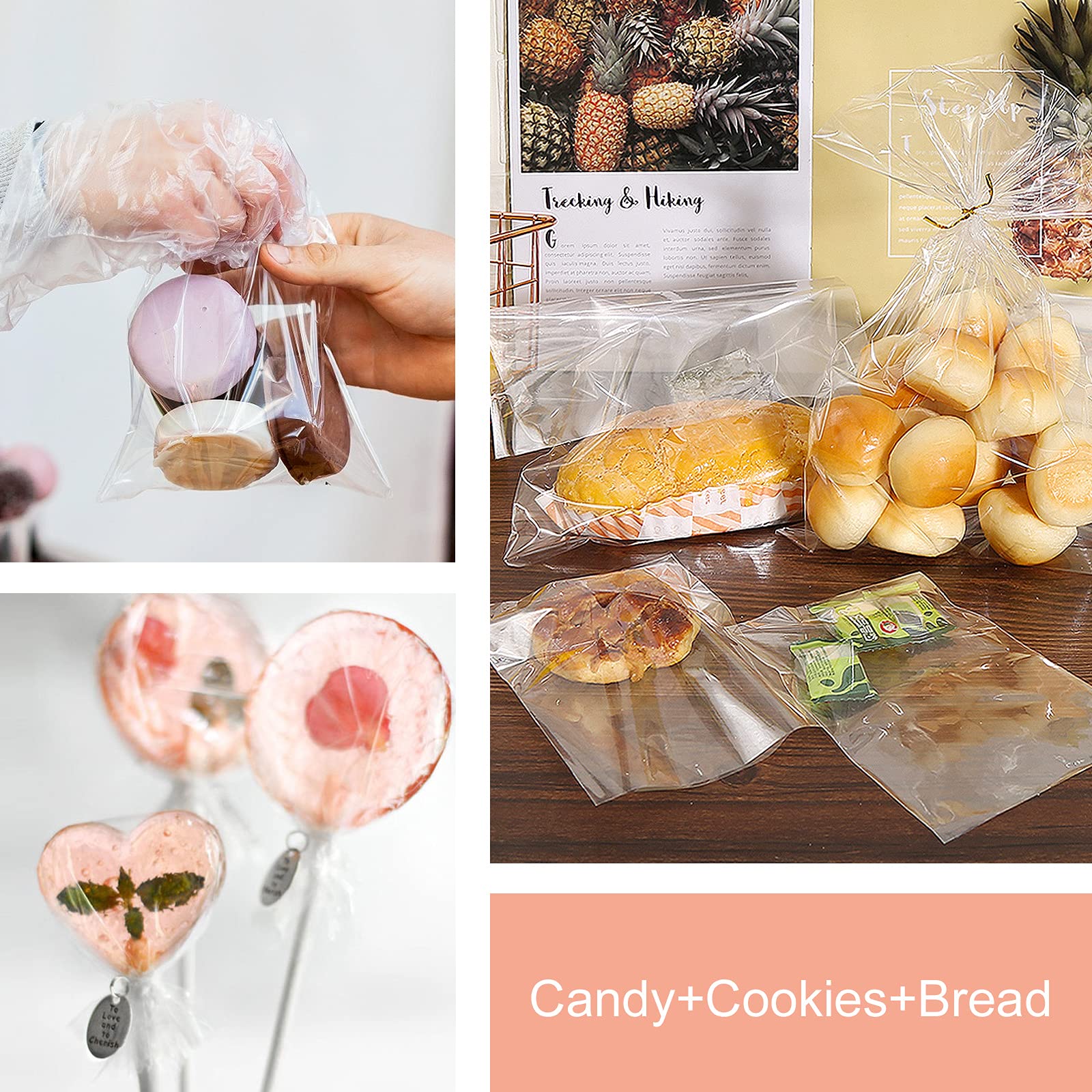 200 Sacchetti Cellophane Trasparenti 10x15 Cm - Per Caramelle E Regali - Foto 5