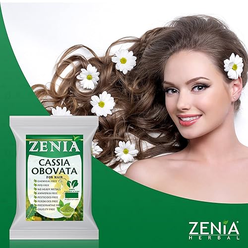 Miniatura 2 de 200g 7oz Zenia Cassia obovataSenna en polvo para cabello