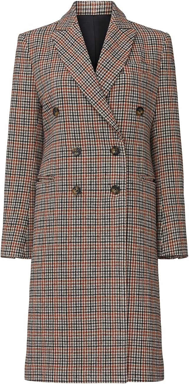 Sweet Baby Jamie Rent The Runway Pre-Loved Double Breasted Plaid Coat - Image 2