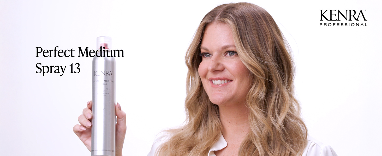Image of Kenra Professional Perfect Medium Spray 13 | Provides Styling Control Without Stiffness | Medium Hold | Fast-Drying Formulation | High Shine Finish | All Hair Types