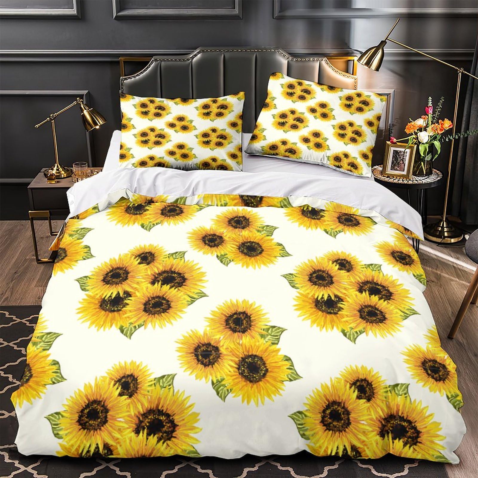 Housse de couette effet 3D respirante et légère avec fermeture éclair 220x240 cm