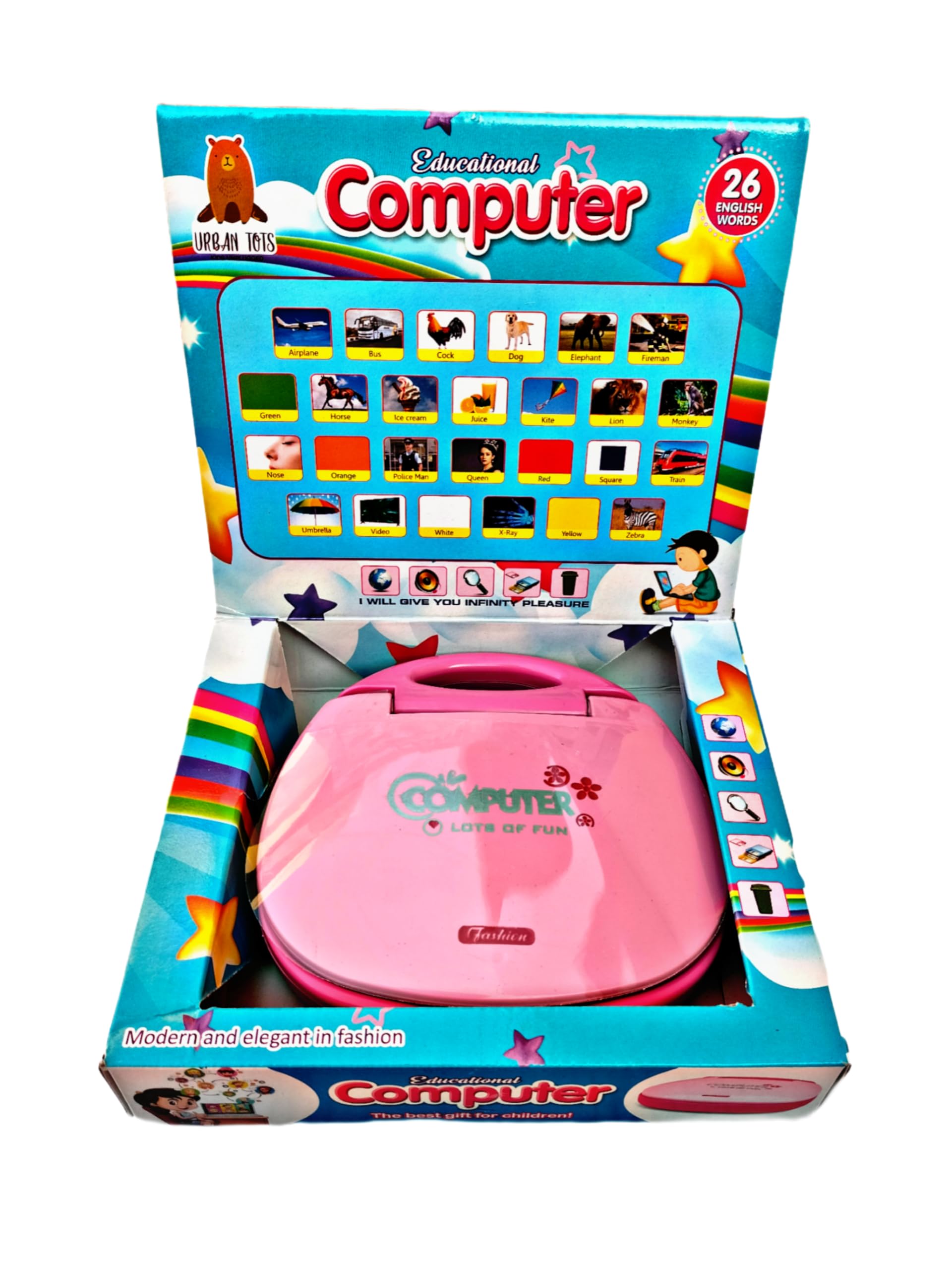 Ruhani Baby Educational Learning Kids Laptop Computer with Screen Sound for Kids, Children’s, Girls & Boys, Fun Toy for Kids, 3 4 5 6 7 + Years Old, (Pink) (B0CLDSBW37) Amazon Price History, Amazon Price Tracker