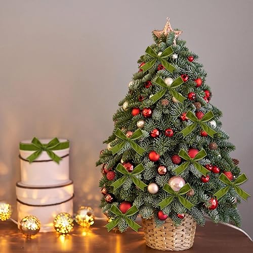 Miniatura 226 de Chuangdi 3/8 pulgadas, 60 yardas, cinta de terciopelo azul verde azulado de Navidad, cintas anchas de terciopelo vintage para adornos de árbol