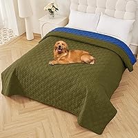 Vista 118 de Smiry Funda Impermeable para Cama de Perro Manta para Mascotas, Manta Suave y Lavable para Perros para Muebles Cama Sofá Sillón Reversible, a