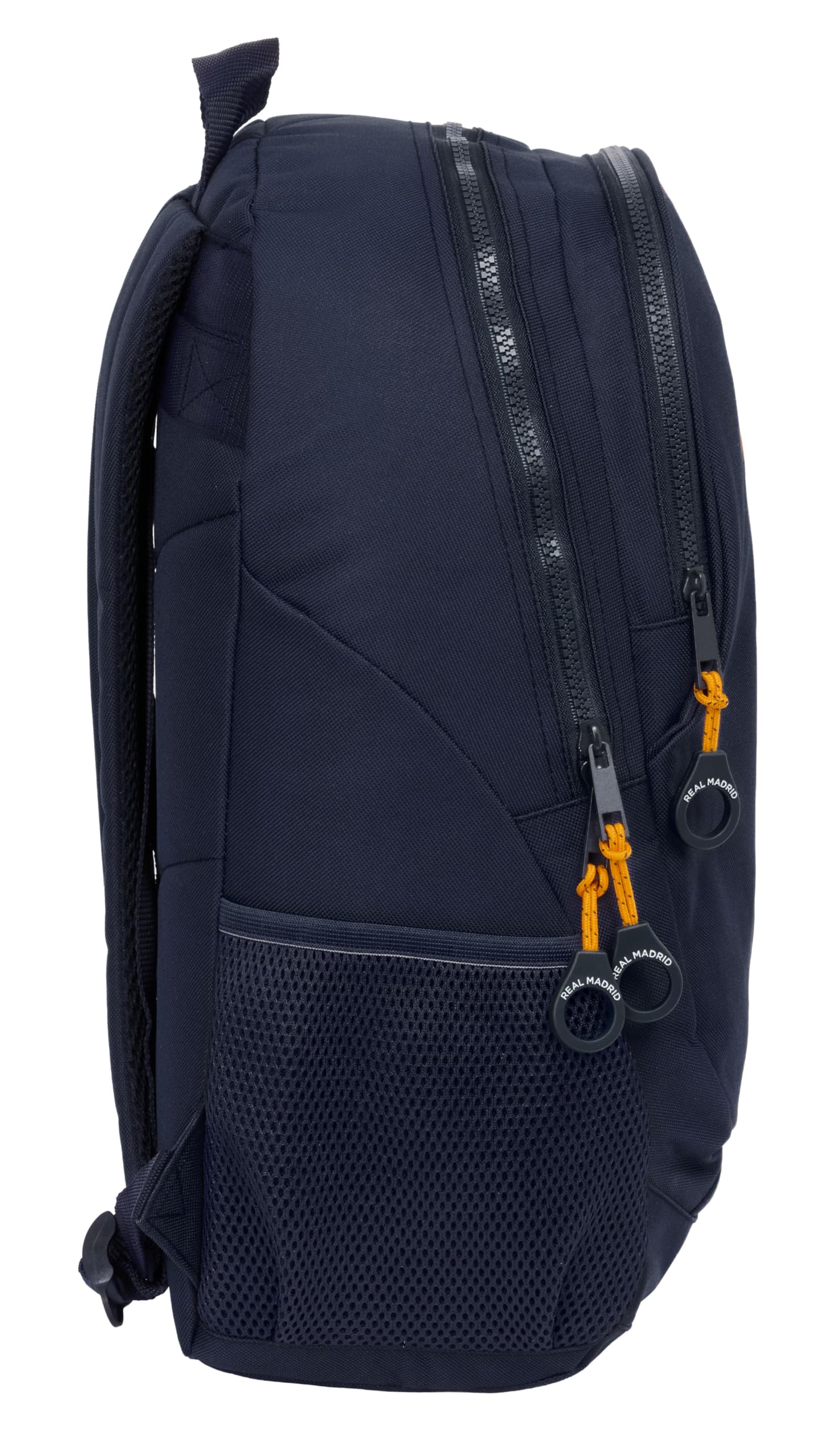 Safta REAL MADRID 2ª EQUIPACIÓN 24/25 - Mochila Escolar Infantil, Ideal para Niños de Diferentes Edades, Cómoda y Versátil, Calidad y Resistencia, 32x16x44 cm, Color Azul Marino