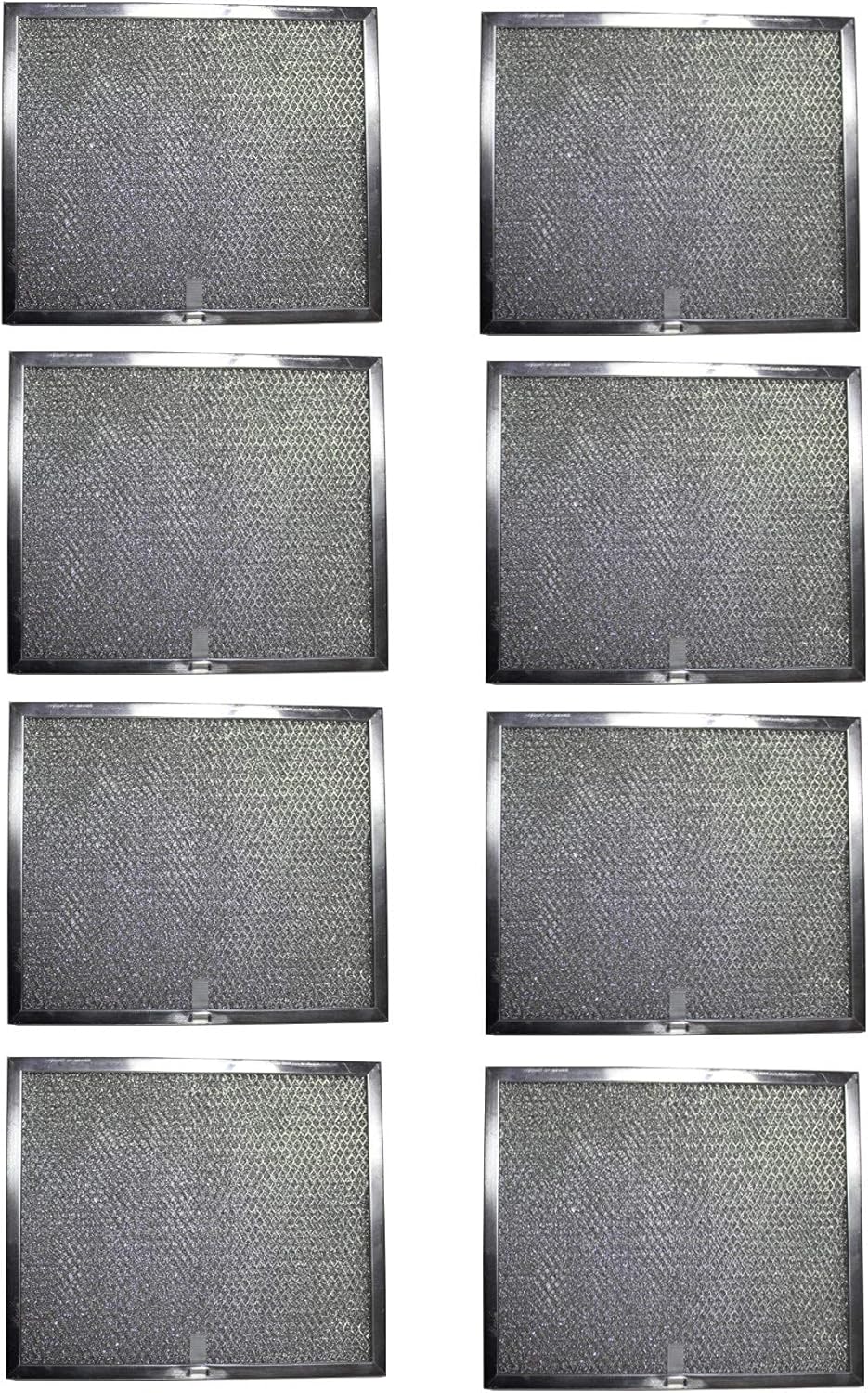 Replacement Aluminum Range Hood Filter Compatible with Broan: 97005683 97007894 99010152 97017455 S97017455 990721040B 90721002A BPRPFA and More - 9-7/8 inches x 11-11/16 inches x 3/8 inches (4-Pack)