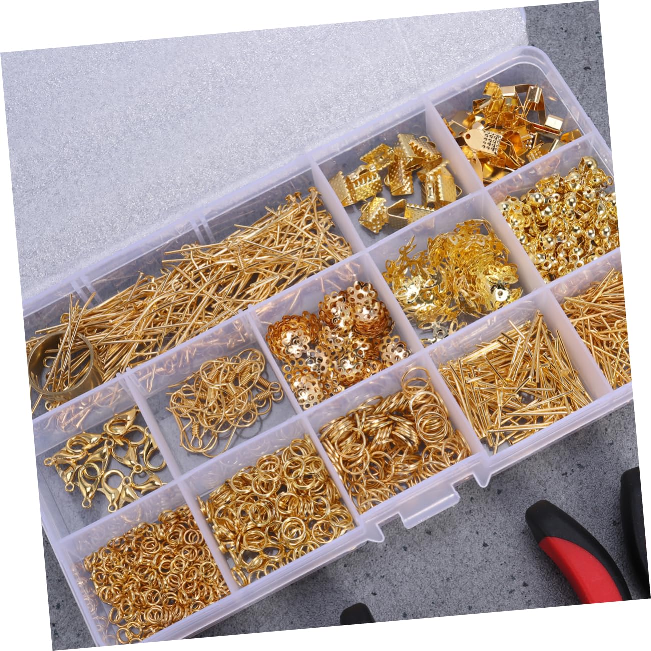 HOMSFOU Kit per Creare Gioielli in Metallo Pinze e Accessori