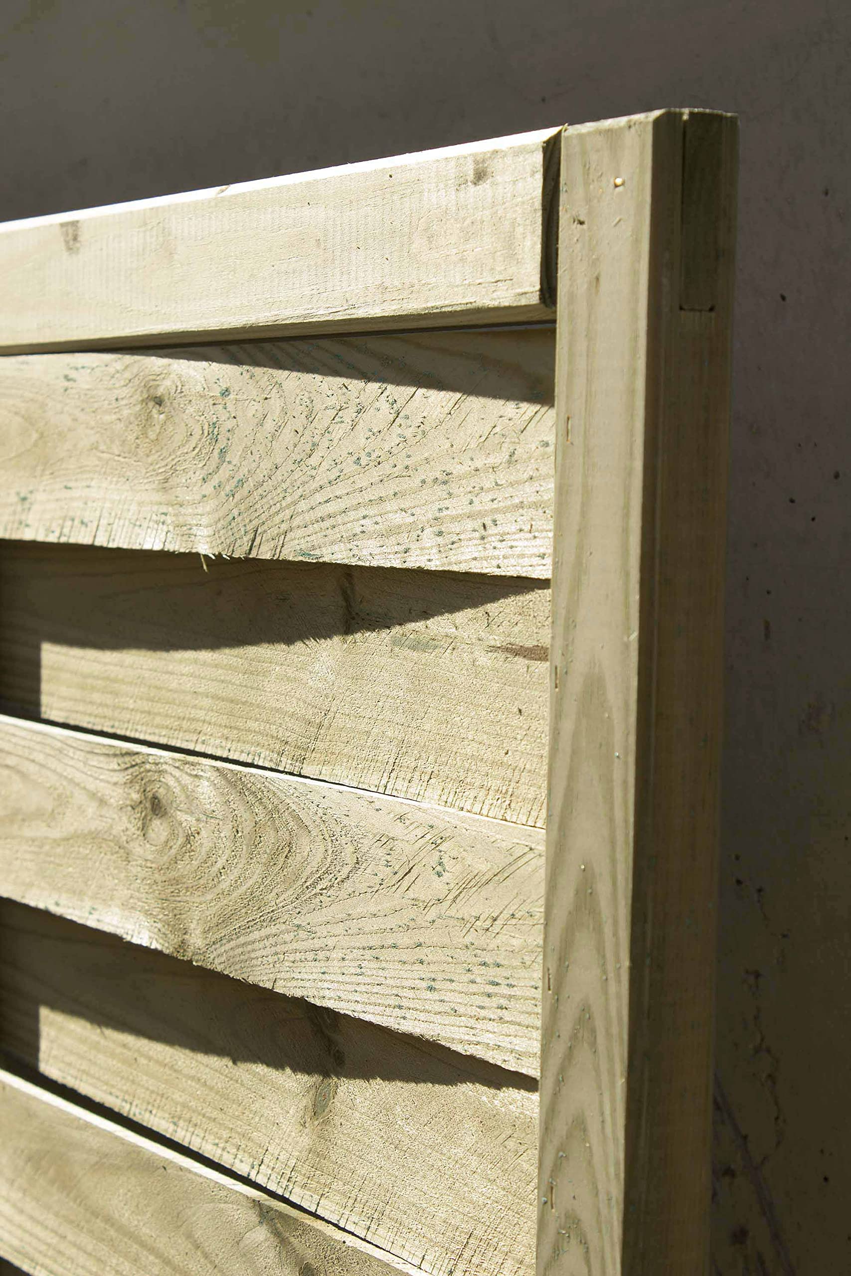 AVANTI TRENDSTORE - Larissa - 1x Recinto intrecciato in legno massiccio di pino, misura 90x180 cm